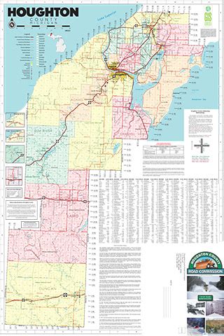 Houghton County Michigan Map - Cartography & Publishing Services (GISCAPS)