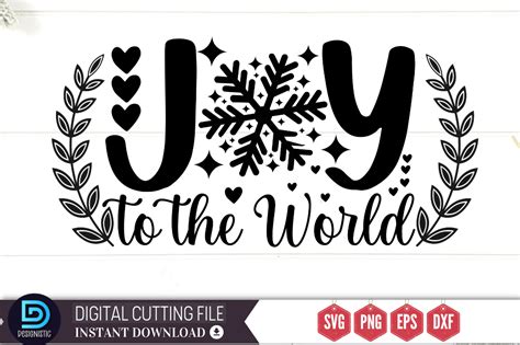 Joy to the World SVG Graphic by DESIGNISTIC · Creative Fabrica