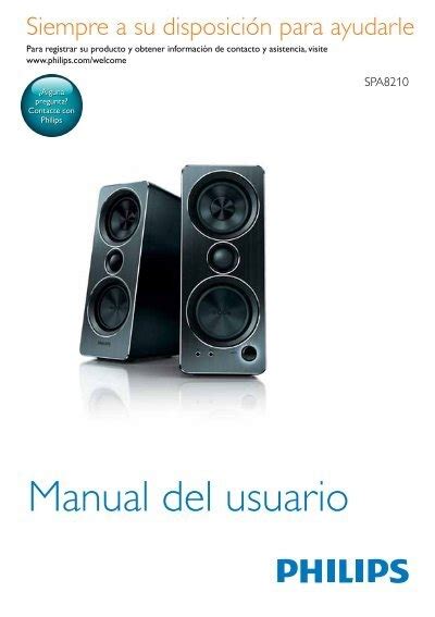 Philips Multimedia Speakers 2.0 - User manual - ESP