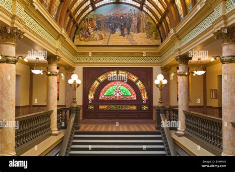 Interior of a building, Montana State Capitol, Helena, Montana, USA ...