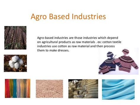 Agro based industries