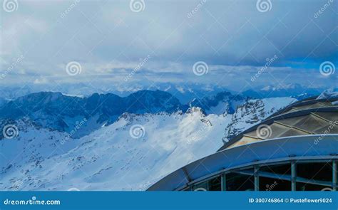 Weather Station on Mountain Zugspitze Bavaria Stock Photo - Image of point, cloud: 300746864