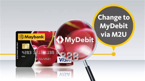 Debit Card Replacement to MyDebit Card via Maybank2u - YouTube