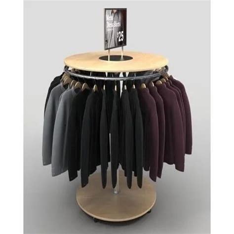 SDS Group Silver Round Hanging Garment Rack, Size: 18" X 42", for Showroom and Malls at Rs 6500 ...