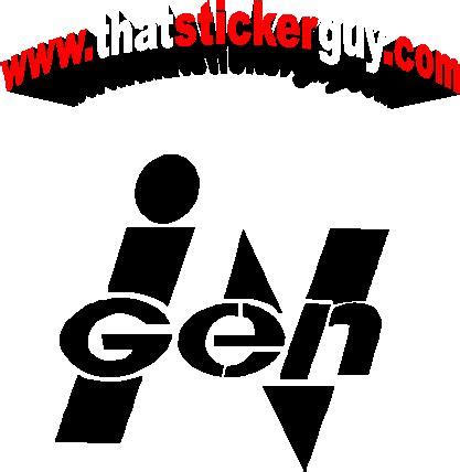 Jurassic Park INGEN logo sticker