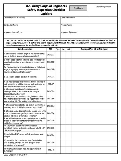 Ladder Inspection Form Pdf - Fill Online, Printable, Fillable, Blank ...