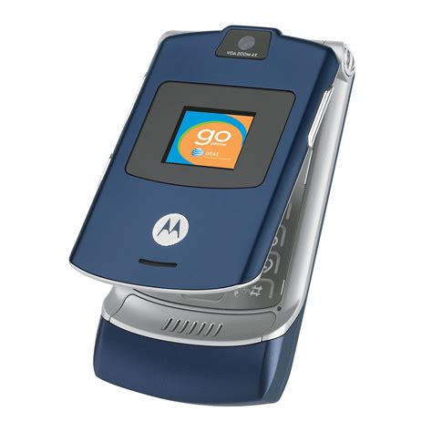 Motorola RAZR V3 Prepaid GoPhone (AT&T), Blue