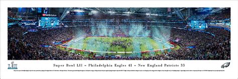 Philadelphia Eagles 2018 Super Bowl Champions Panoramic Art Print ...