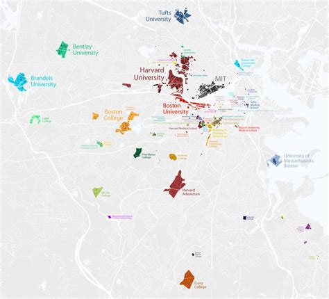 Map of Boston by Colleges http://www.radicalcartography.net/ | College town, Map, Colleges and ...