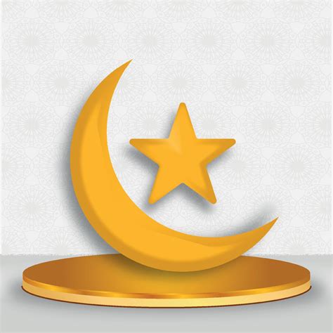 moon and star islamic ornament 22175302 Vector Art at Vecteezy