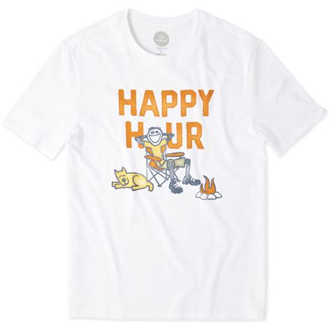 Life Is Good - Life is Good Men's Happy Hour Camp Smooth T-Shirt ...