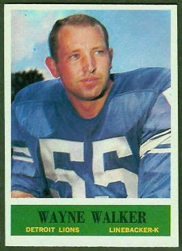 #1 RLB #3 Lion 1960 1972 Wayne H. Walker rookie card - 1964 ...