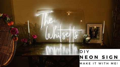 DIY Neon Sign YOU can make at home from LED lights! + How to make a ...