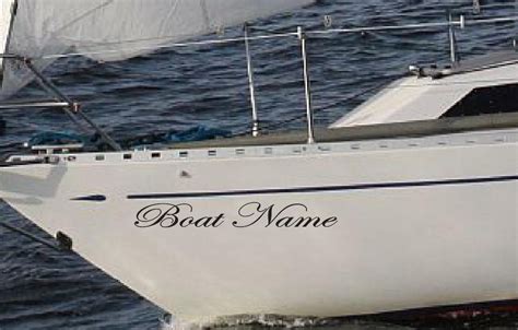 Custom Boat Name Sticker Vessel name Decals Boat Lettering