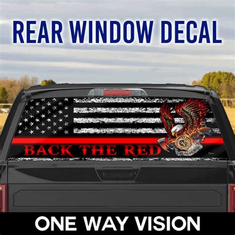 The Collection Of Patriotic Truck Window Decals In 2022 | Rear window decals, Rear window ...