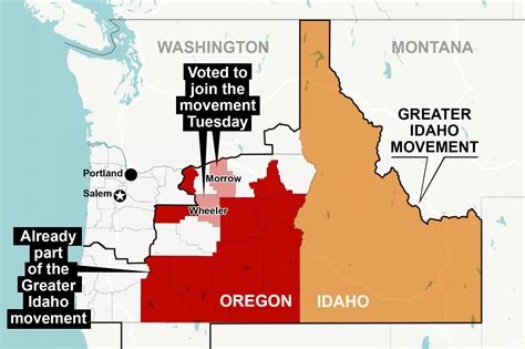 Two more Oregon counties vote to become part of Idaho