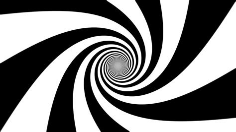 Black And White Circle Swirl Background