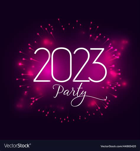 Glowing new year eve 2023 event background Vector Image