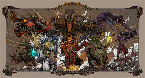 ArtStation - Lords of Chaos. Warhammer 40k poster. Final edition.