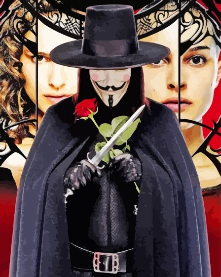 V For Vendetta Natalie Portman Evey Hammond - 5D Diamond Painting ...