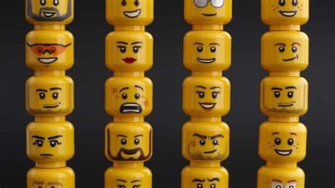 Different lego faces | Lego head, Lego faces, Lego face