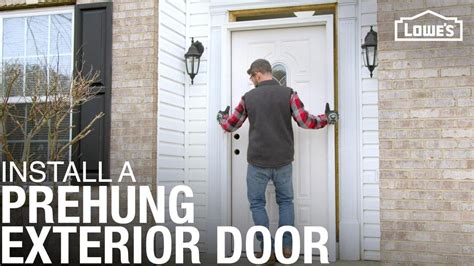 How To Install A Prehung Exterior Door - YouTube