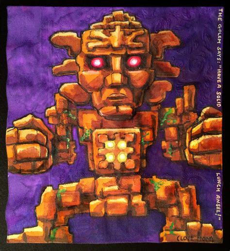 Daily Napkins: Golem From Terraria