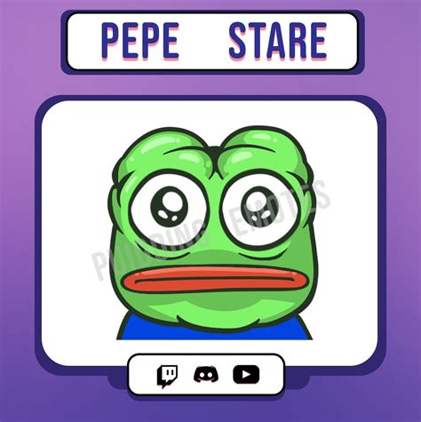 Animated Pepe Stare twitch/discord Ready - Etsy