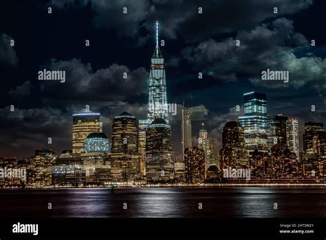 Night view of Manhattan, New York City Stock Photo - Alamy