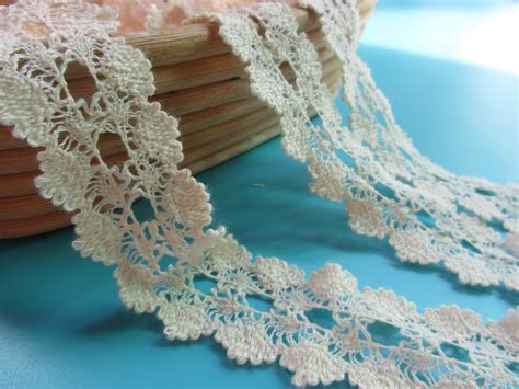 Cotton Lace Trim By yard 1.18 3cm Crocheted Lace | Etsy