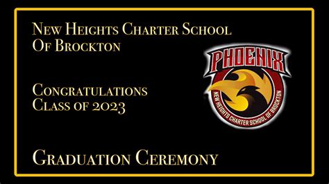 New Heights Charter School of Brockton Graduation Ceremony 6-7-23 - YouTube