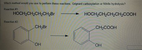 Solved: Which Method Would You Use To Perform These Reacti... | Chegg.com