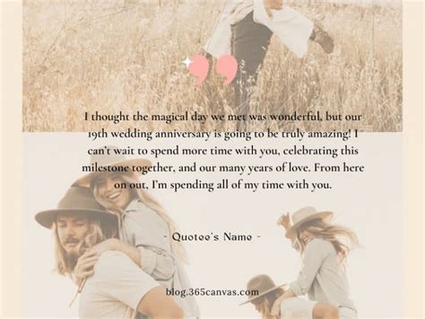 50+ Best 19th Year Anniversary Quotes, Wishes and Messages