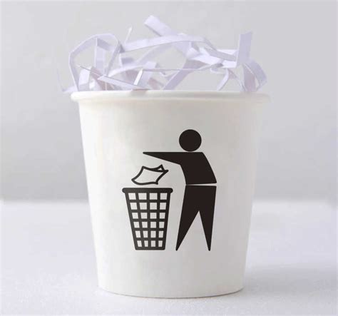 trash icon emoji wall decal - TenStickers