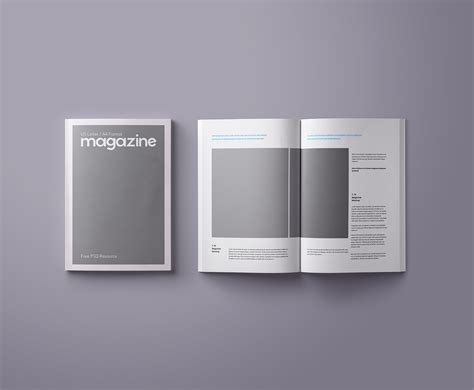 Free A4 Magazine Mockup PSD - Free Mockup World