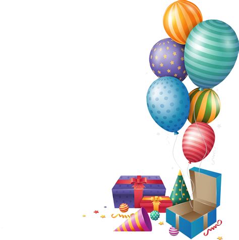 Colorful Happy Birthday Balloons Download Free PNG - PNG Play