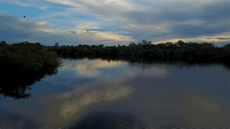 Aerial Drone Footage Of Lake During Sunset 14 Stock Footage SBV ...