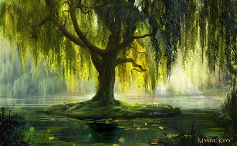 The Willow Bath by anna-lakisova on DeviantArt | Willow tree art ...