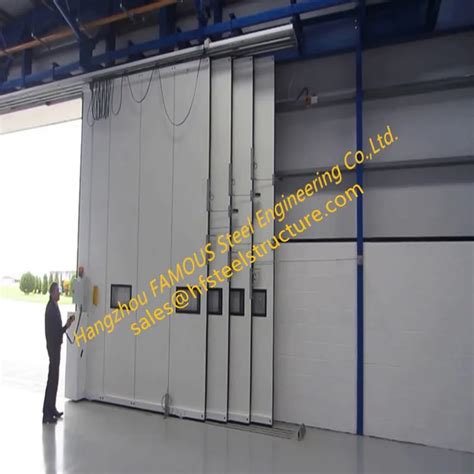 Multi-sector Structural Folded Hinged Hangar Sliding Doors Bottom ...