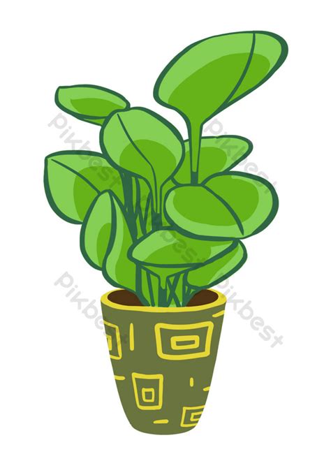 Beautiful Green Plant Drawing Illustration | PSD PNG Images Free Download - Pikbest