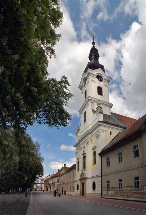 Bjelovar / Croatia / The late Baroque cathedral of Saint Teresa of Avila built from 1756th to ...