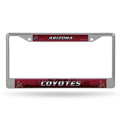 Arizona Coyotes Chrome License Plate Frame