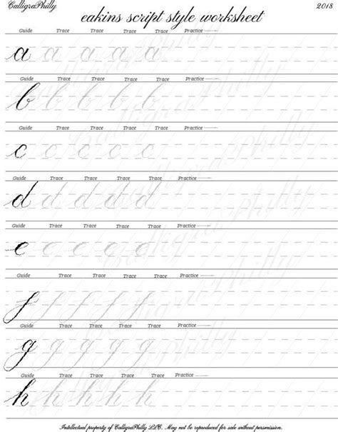 Beginner Level 1 Copperplate Calligraphy Alphabet Practice: Printable Worksheet for Traditional ...