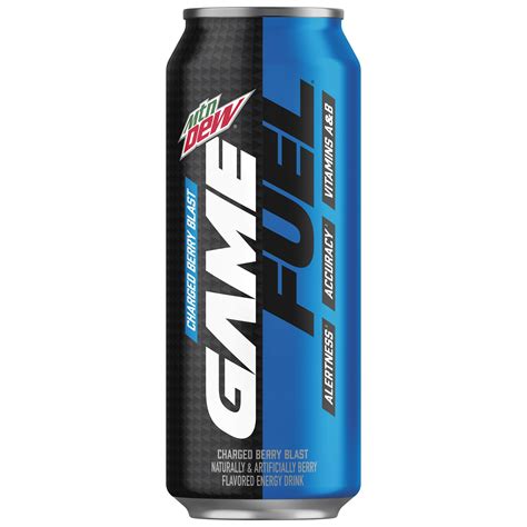 MTN DEW GAME FUEL, Charged Berry Blast, 16 oz Can – Walmart Inventory ...