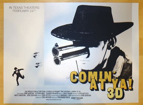 2012 "Comin' At Ya!" - Silkscreen Movie Poster by Jay Shaw | JoJo's Posters