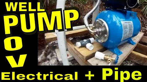 Shallow Well Pump ELECTRIC + PIPE Hookups SOLAR POWERED WELL PUMP DiY well pump operations ...