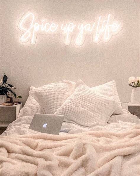 inspo custom neon quote sign art bedroom spice up your life Room Ideas ...