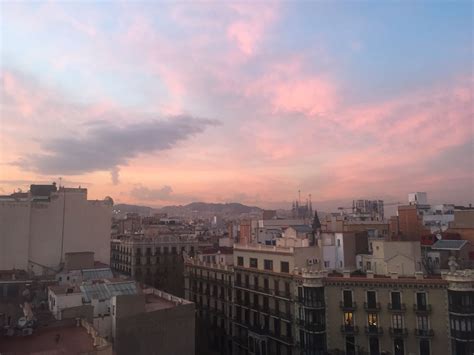 Sunset in Barcelona | New york skyline, Skyline, Europe