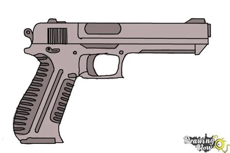 How to Draw a Gun Easy - DrawingNow