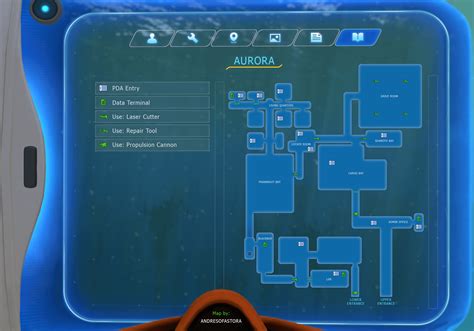 Map of the Aurora : r/subnautica